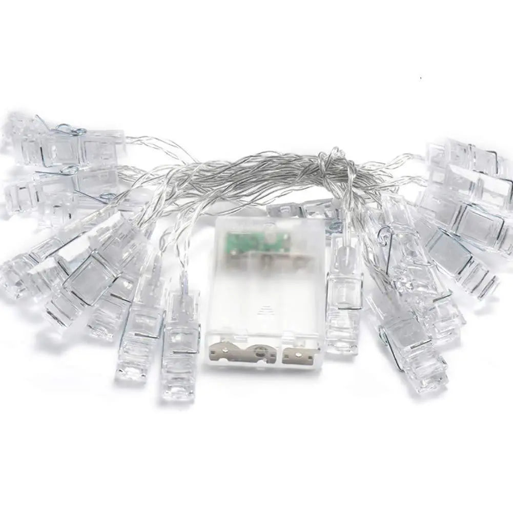 SnapGlow Clips! - Variable Length LED Clip String Lights